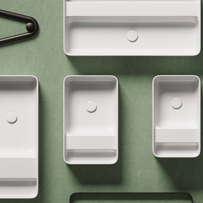 Artceram Brooklyn Раковина накладная 60х35х25см., без отв., покрытие saniglaze, цвет: белый