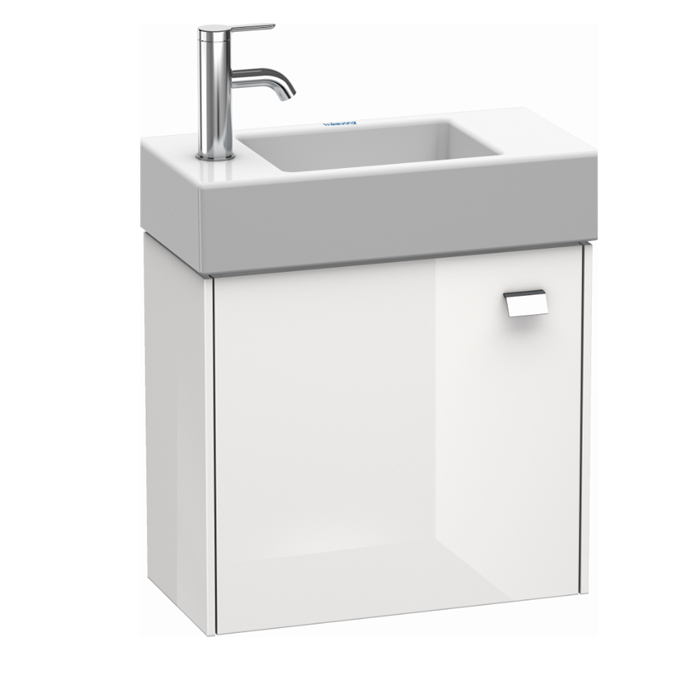 Duravit  Brioso Тумба подвесная 48.4х23.9х44.2см, с раковиной, с 1 дверкой петли слева L, цвет: белый глянц