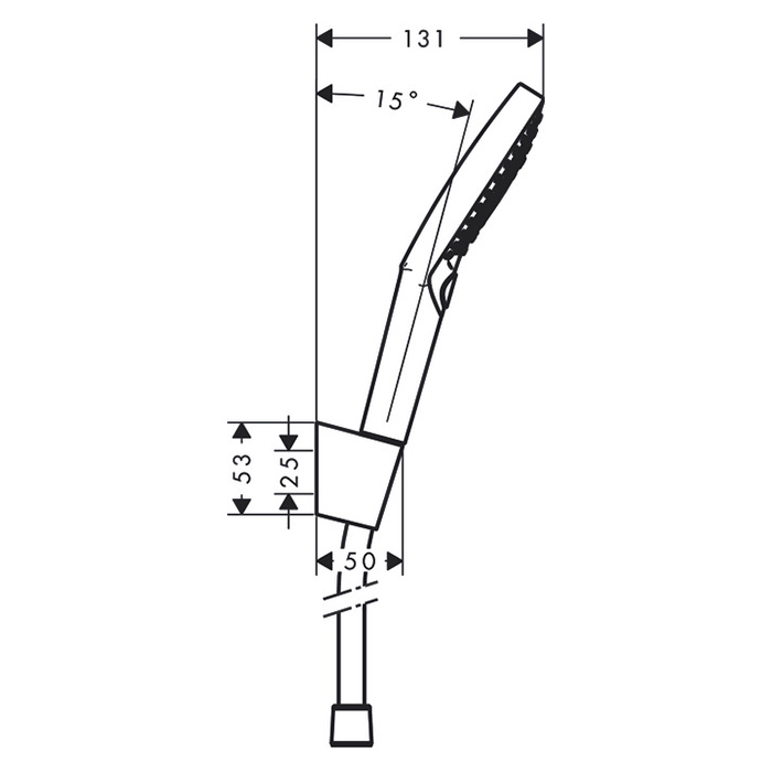 Hansgrohe Raindance Select S 120 Ручной душ, с настенным держателем, цвет: хром