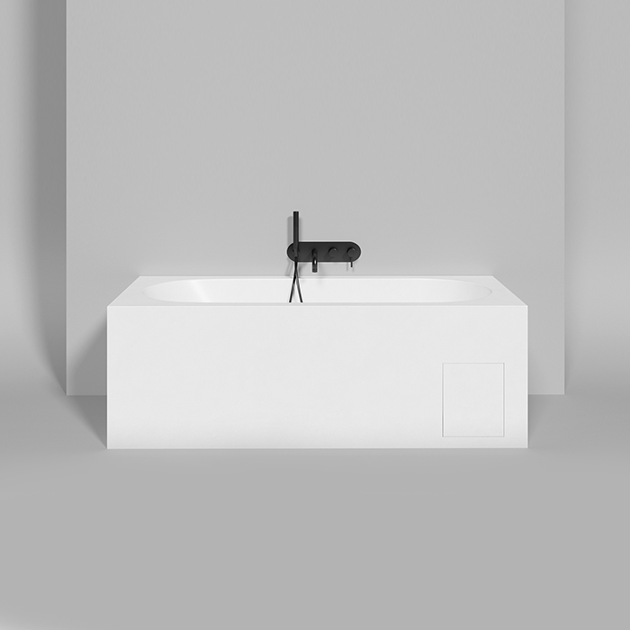 LOFO by Salini Ванна встраиваемая 170х75см, овальная чаша, материал: Solid Surface, цвет: белый матовый