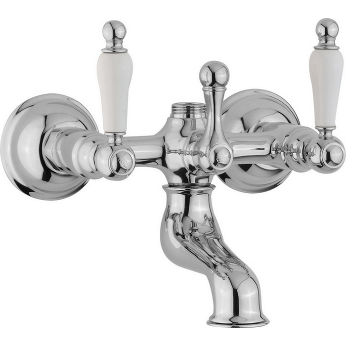 CISAL Arcana Toscana Смеситель для ванны без душевого комплекта, цвет: хром/белый