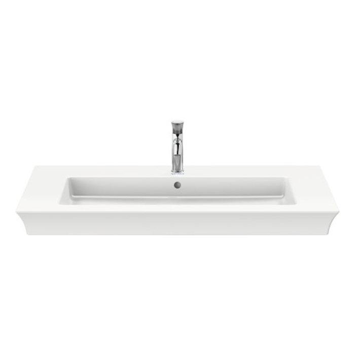 Duravit White Tulip Раковина накладная 105х49см, с переливом, без отв., цвет: белый