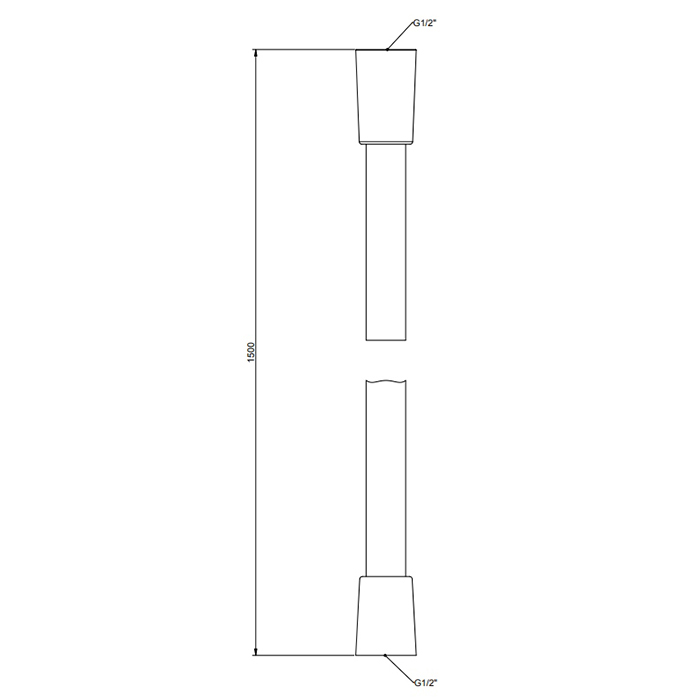 Gessi Шланг для душа 150см., Cromalux, цвет: Brushed Brass PVD