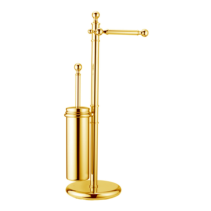 CISAL Arcana Напольная стойка с ершиком и держателем т/б, цвет: золото