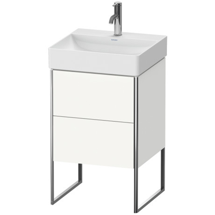 Duravit XSquare База напольная 48.4x46x73.1см с раковиной, 2 ящика, цвет: глянцевый белый