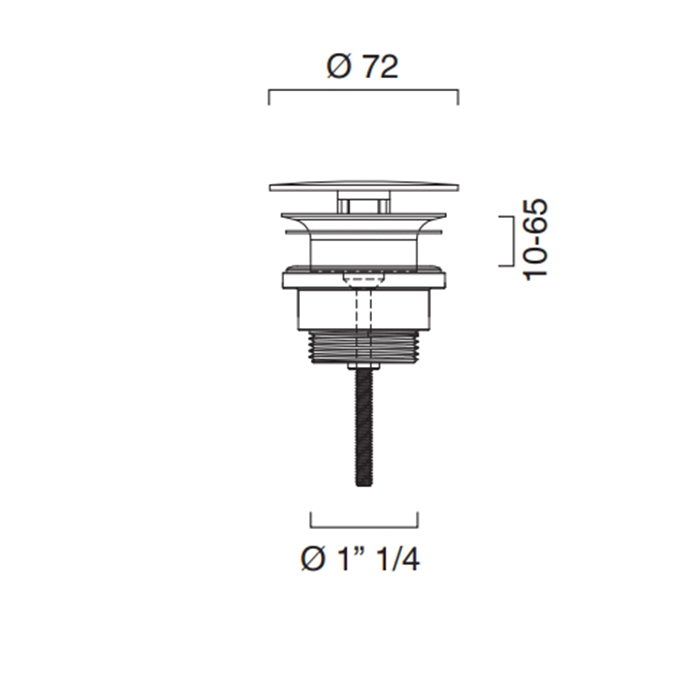 Catalano Слив плоский для раковин без перелива