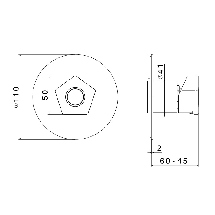 Newform ParkLE Смеситель для душа, встраиваемый, на 1 поток, цвет: хром/черный матовый