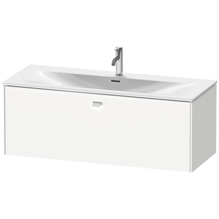 Duravit Brioso База подвесная 122x47.9x44.4см с раковиной, 1 выдвижное отделение, цвет: глянцевый белый