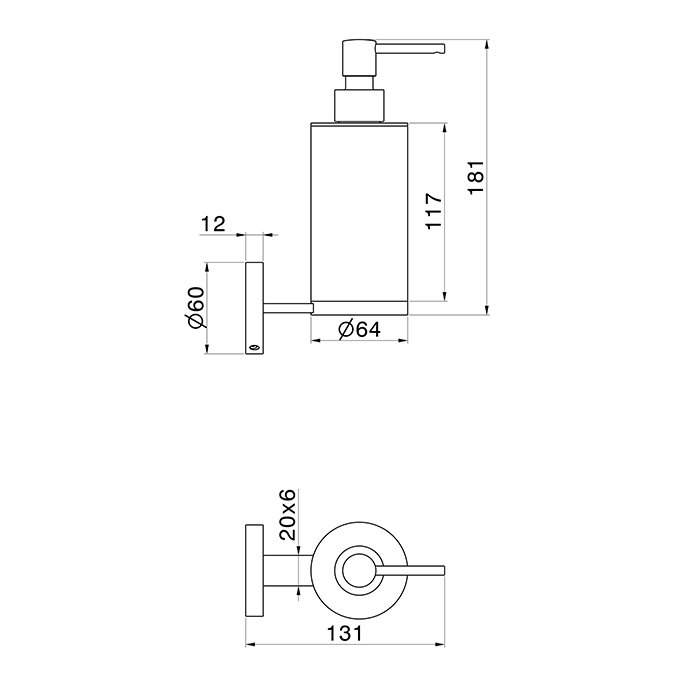 Newform Дозатор для мыла, подвесной, цвет: нержавеющая сталь