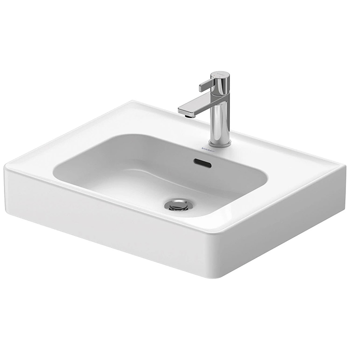 Duravit Soleil by Starck Раковина 60х48х14.5см., подвесная/накладная, 1 отв., с переливом, WonderGliss, цвет: белый