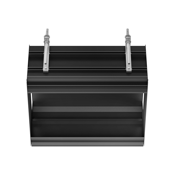 Gessi Binario Профиль линейный 460 мм, для 2 модулей, установка Shift-Fix, цвет: Black XL