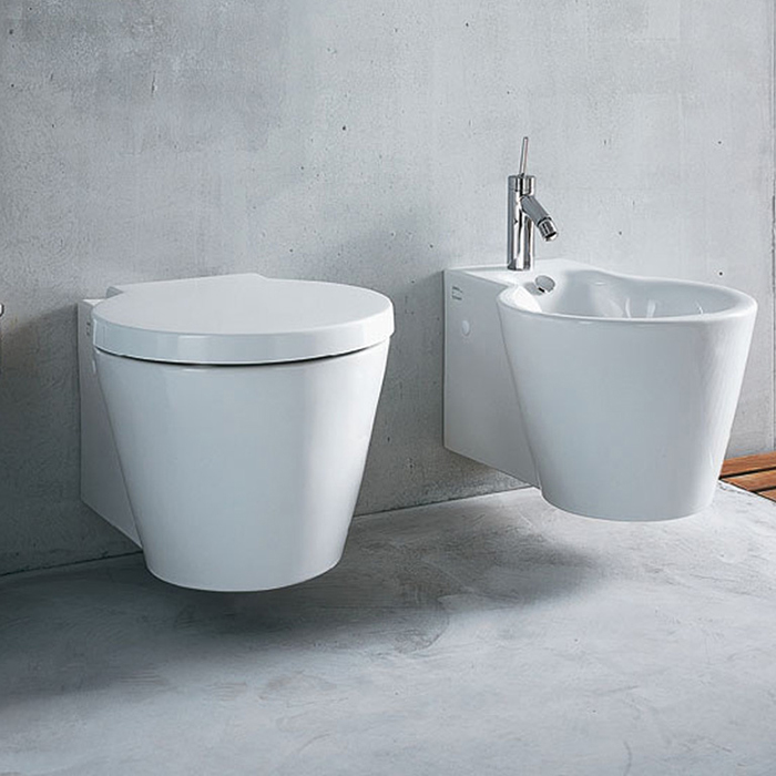 Duravit Starck 1 Биде подвесное 57.5х41см, с креплениями Durafix, с 1 отв под смеситель, цвет: белый