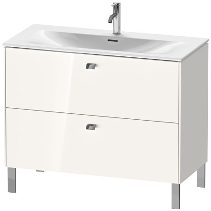 Duravit Brioso База напольная 102x47.9x68.5см с раковиной, 2 ящика, цвет: глянцевый белый