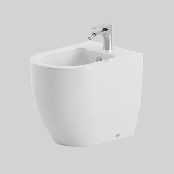 Artceram Monet Биде напольное 36х54х48см., 1 отв., приставное, saniglaze, цвет: белый глянцевый