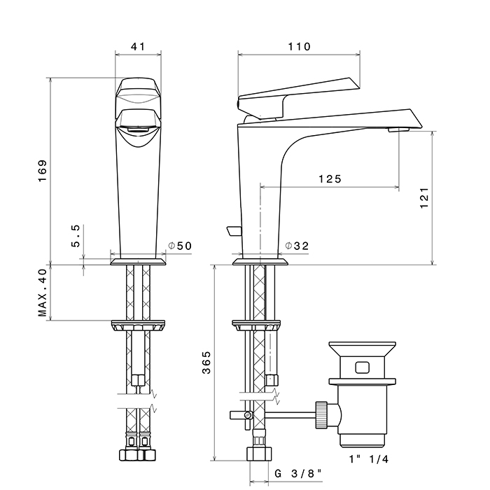 Newform Nio Смеситель для раковины, 1 отв., с донным клапаном, цвет: черный матовый