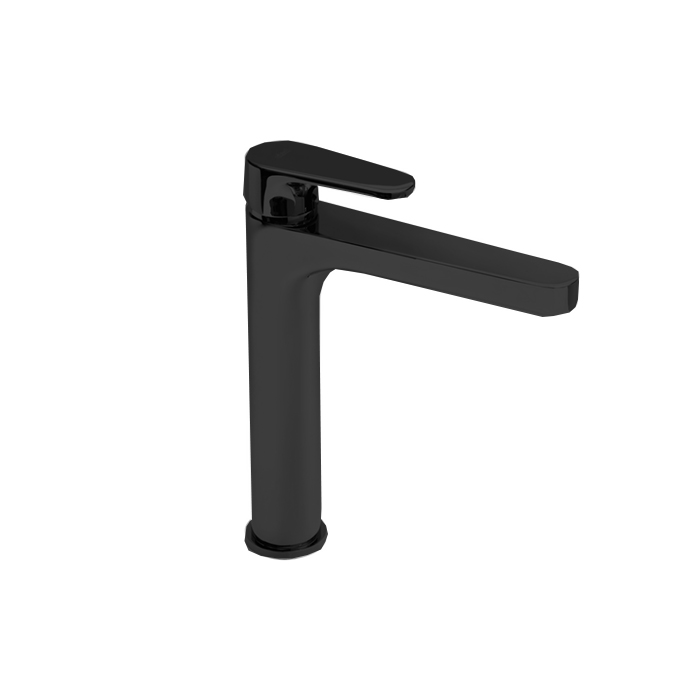 Cisal Alma Смеситель для раковины, на 1 отв., высокий 25.5см., цвет: черный матовый
