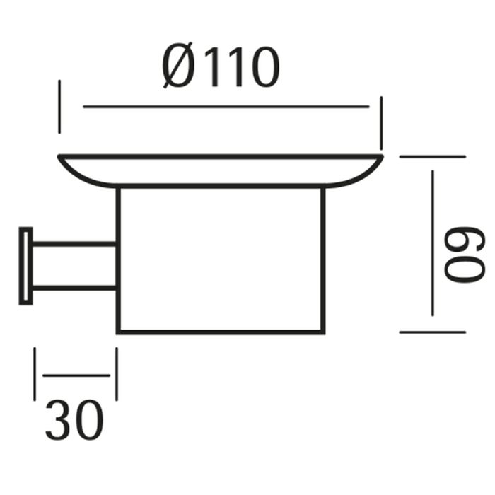 CISAL Xion Мыльница подвесная, цвет: нержавеющая  сталь