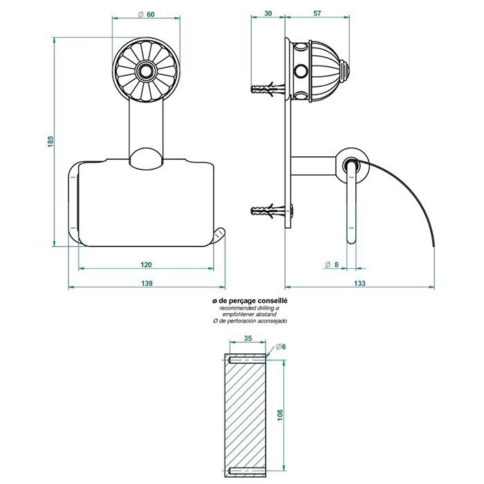 THG Cheverny Malachite Держатель туалетной бумаги, подвесной, цвет: золото