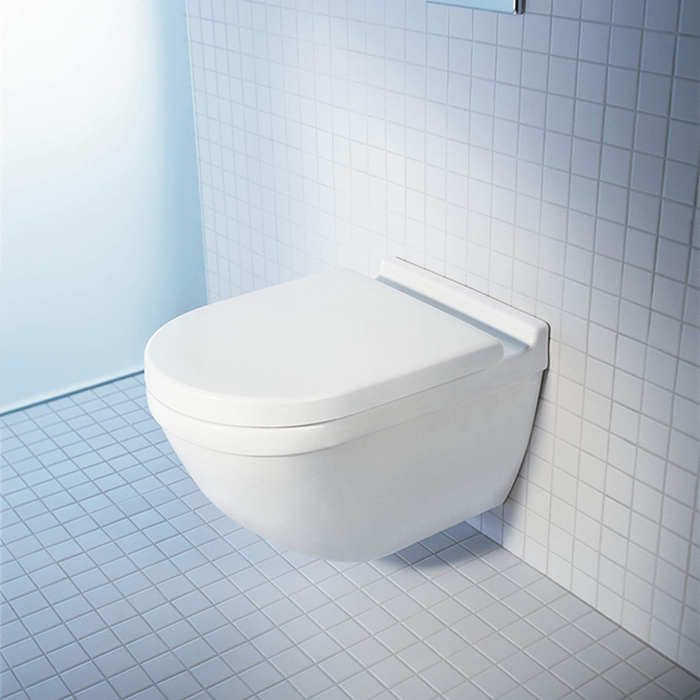 Duravit Starck 3 Унитаз подвесной безободковый, 540х360 мм, с креплением Durafix, цвет белый