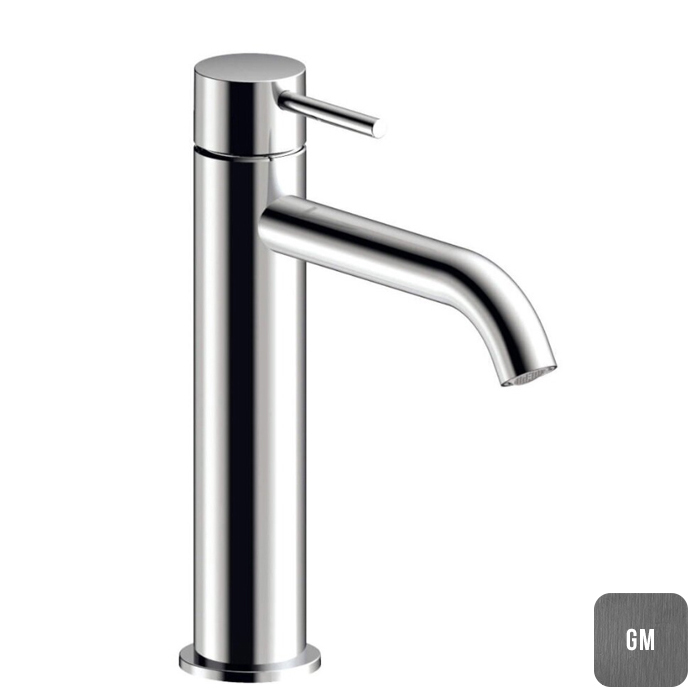 Almar Смеситель для раковины, 1 отв., без донного клапана, цвет: Gun Metal Brushed PVD