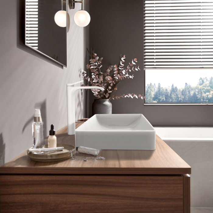 Hansgrohe Vivenis Смеситель для раковины, 1 отв., цвет: белый матовый