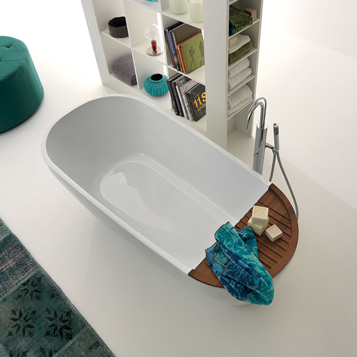 Kerasan Aquatech Ванна отдельностоящая 170х70см., цвет: белый