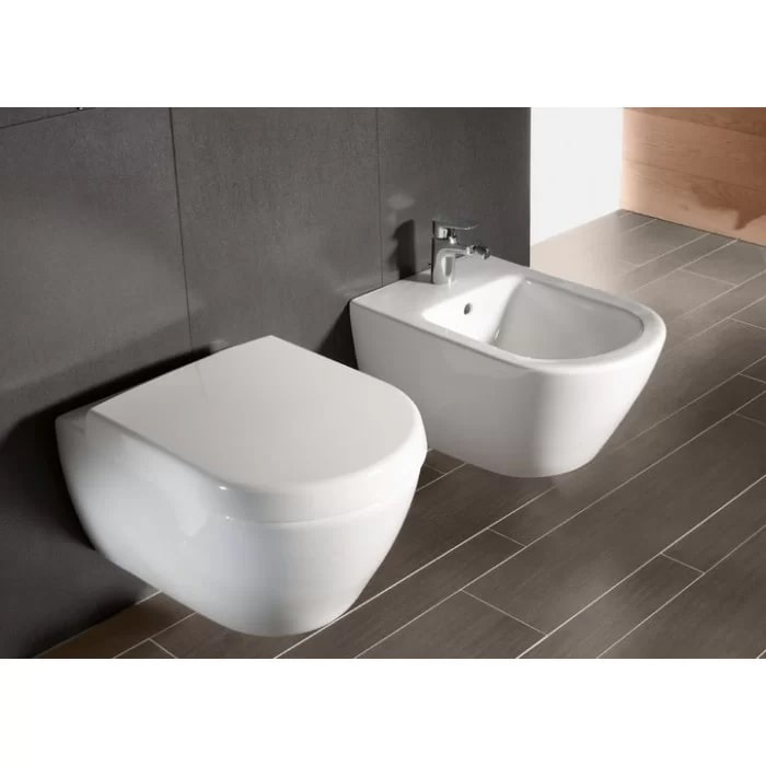 Villeroy&Boch Subway 2.0 Биде подвесное 37.5х56.5х28см., 1 отв., цвет: альпийский белый