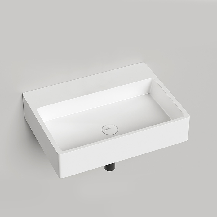 Salini Ottavia Раковина накладная 60х45х13.3cм, без отв., без перелива, без отверстий для крепежа к стене, S-Stone, цвет: белый матовый