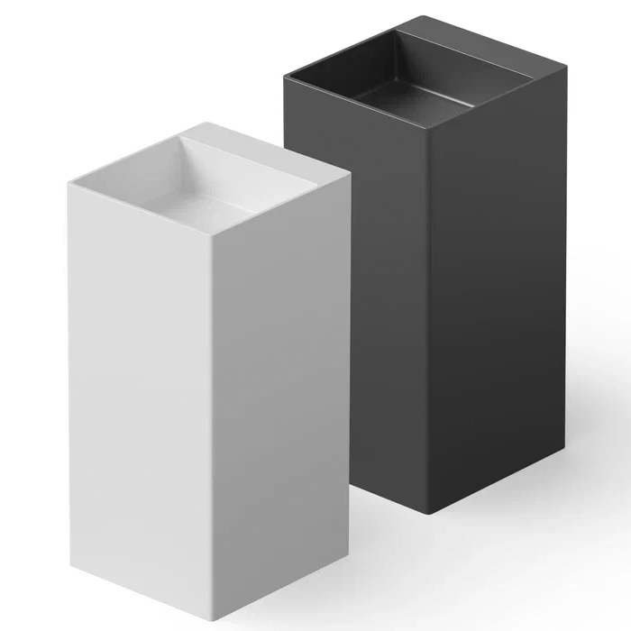 Dea Design Pedestal Basin Раковина 42х45х90см., напольная, без отв., Solid Surface, цвет: Black №16
