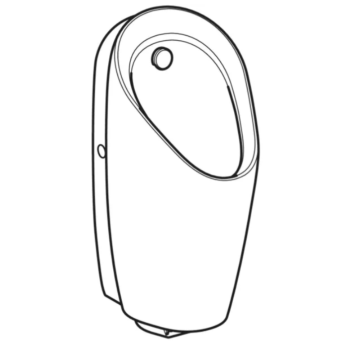 Geberit Preda Писсуар 31х69.5х37см., подвесной, с встроенной системой управления смывом, цвет: белый глянцевый