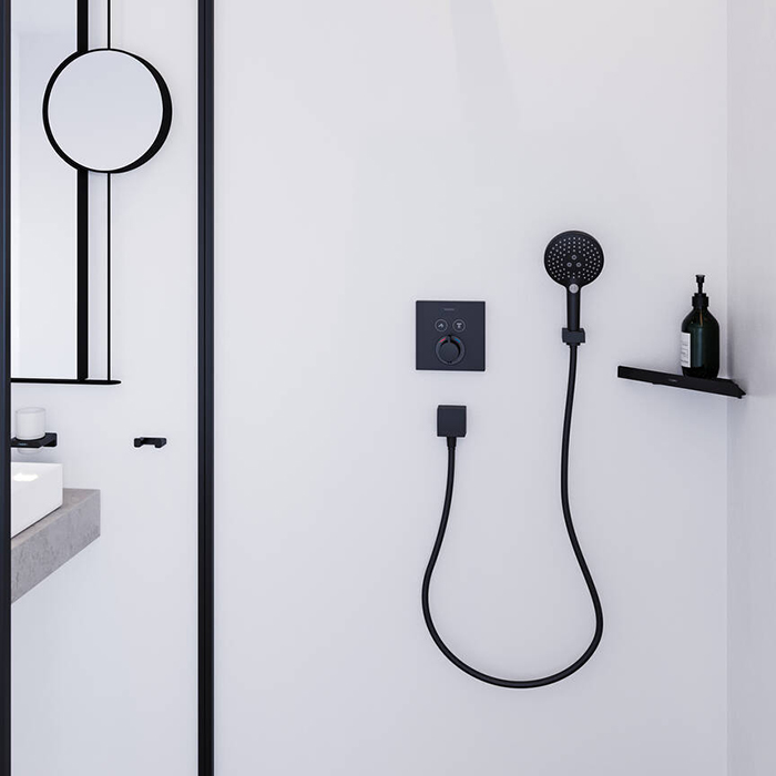 Hansgrohe AddStoris Угловая корзинка, цвет: черный матовый