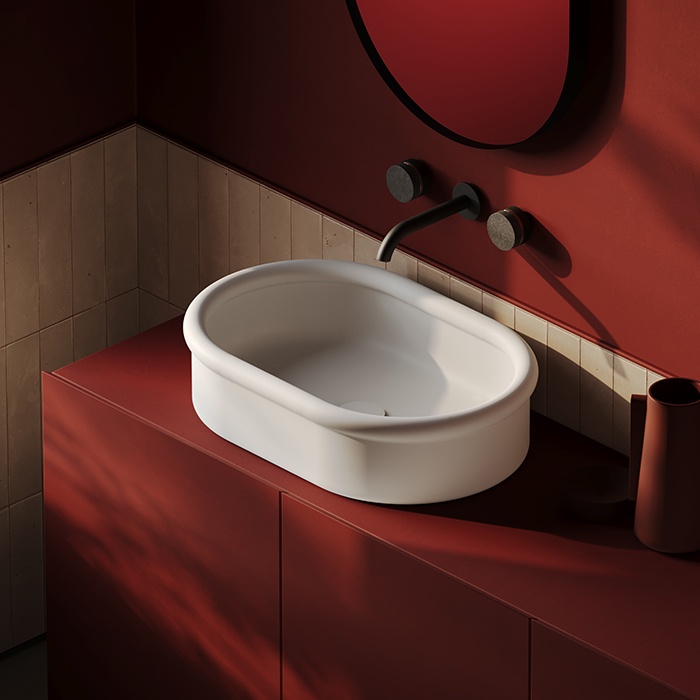 Artceram Brera Раковина накладная 60x45х15см., без отв., цвет: белый глянцевый