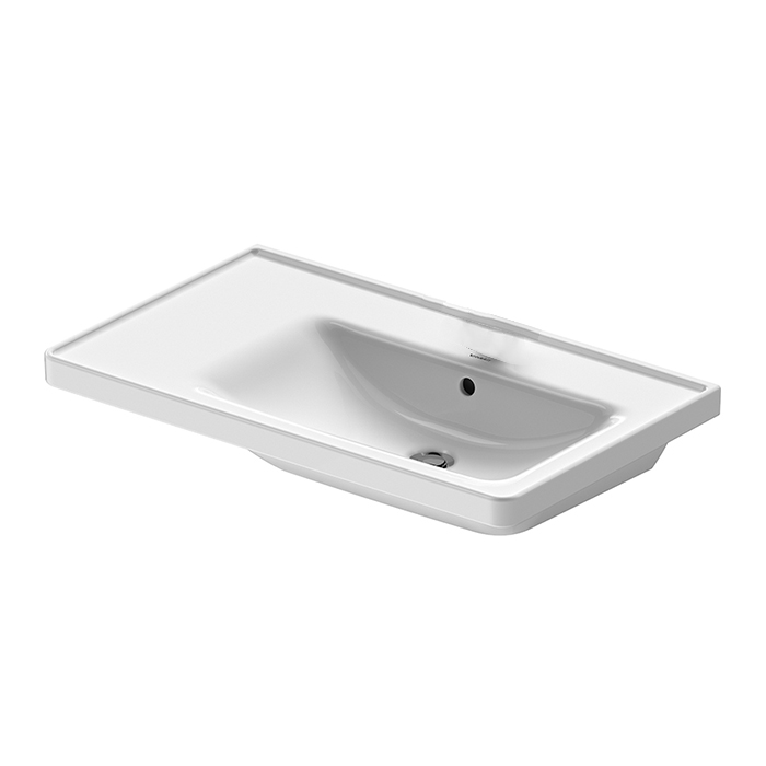 Duravit D-Neo Раковина накладная 80х48см, с переливом, без отв., Dx, цвет: белый