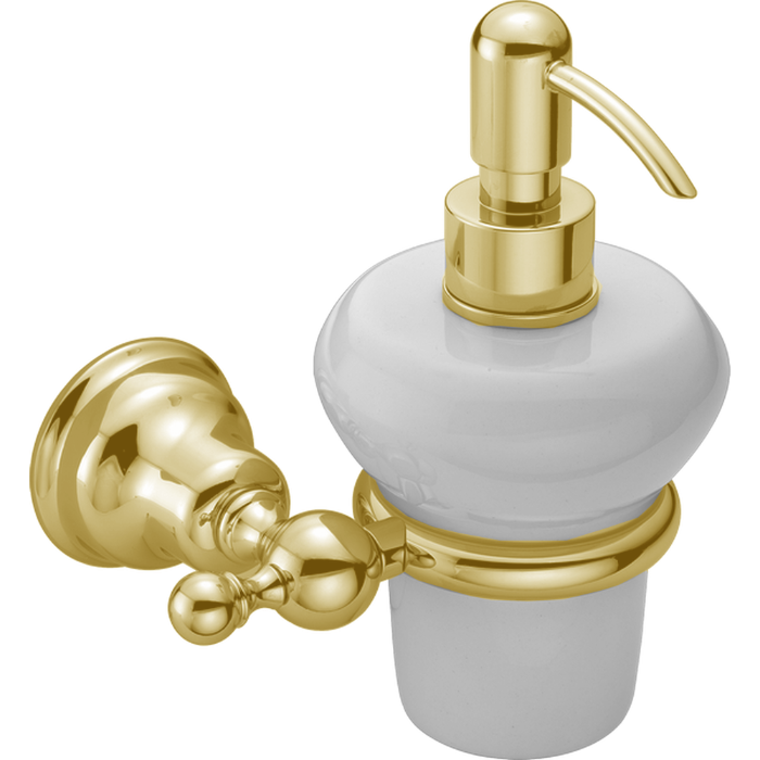 HUBER Croisette Дозатор подвесной, цвет: золото/керамика