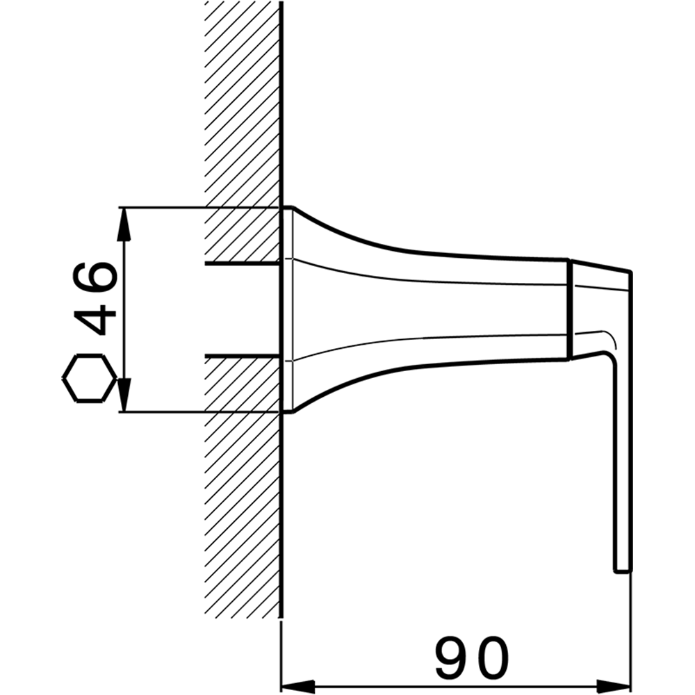 CISAL Cherie Запорный вентиль, цвет: розовое золото/черный