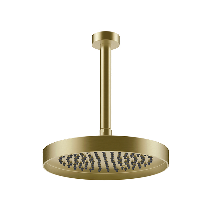 Gessi Incastri Верхний душ 25см., потолочный, цвет: Brass Brushed PVD