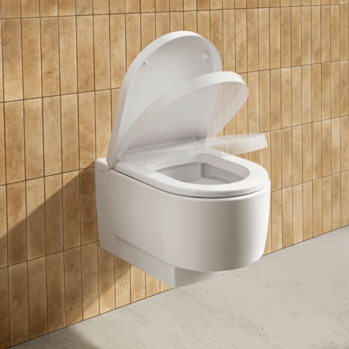 Duravit Balcoon Сиденье для унитаза, с микролифтом, цвет: сталь/белый глянцевый