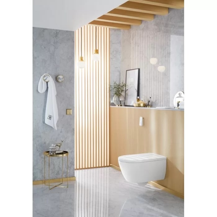 Villeroy&Boch Viclean Унитаз-биде 38.5х59.5х36см., подвесной, в комплекте с сиденьем, покрытие CeramicPlus, цвет: альпийский белый