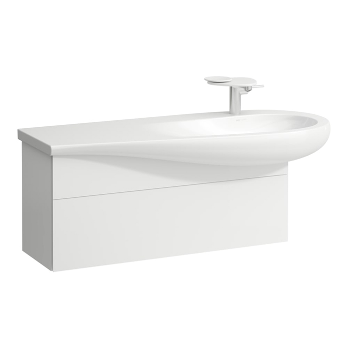 Laufen Alessi One Тумба подвесная с раковиной 120x50см, с 1 ящиком, цвет: белый матовый