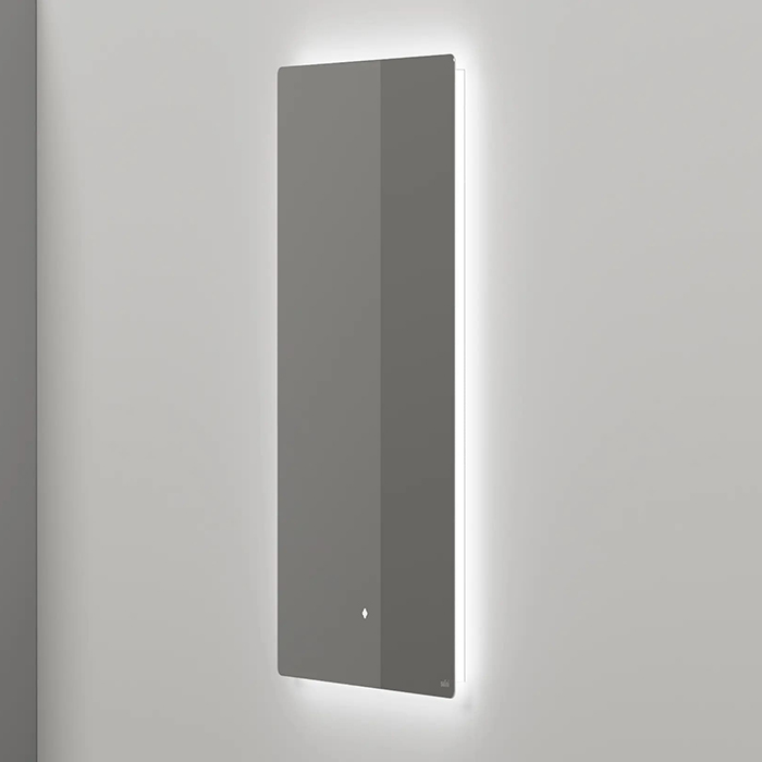 Salini Зеркало для ванны OMBRA 70х90х2.5см., с LED подсветкой, влагостойкое AGC Сrystalvision, сенс. выкл., крепления, обогрев, антизапот.	