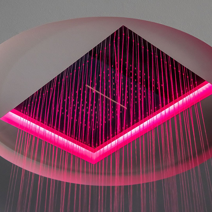 Antonio Lupi Meteo  Встраиваемый верхний душ  52x35x11см, с LED подсветкой, цвет: белый