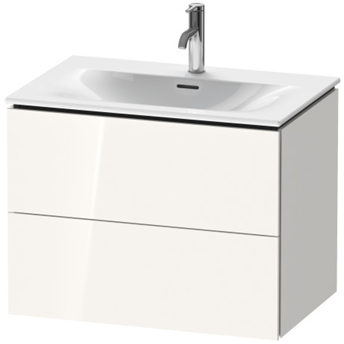 Duravit L-Cube База подвесная 72x48.1x55см с раковиной, 2 ящика, цвет: глянцевый белый