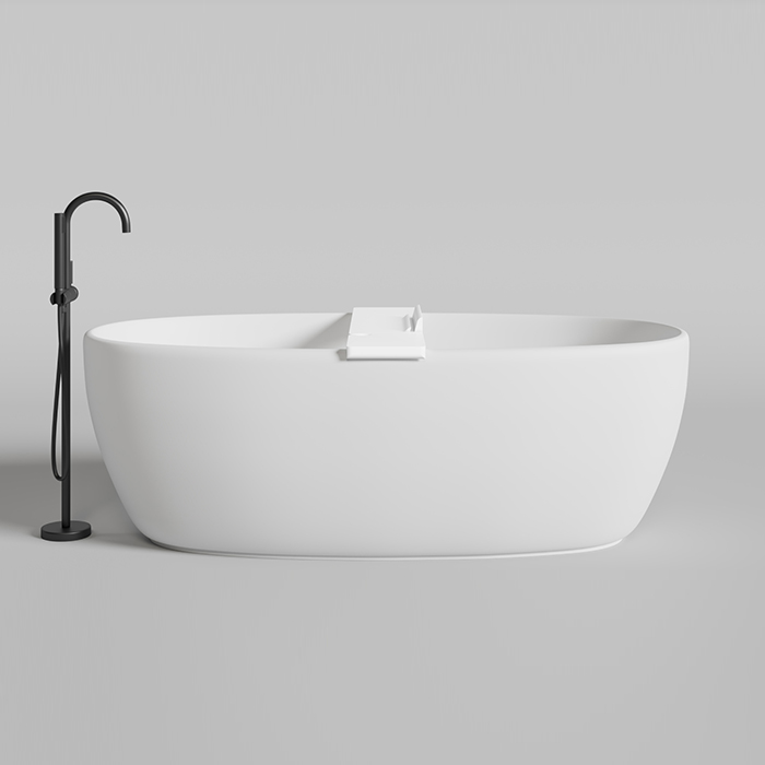 Salini Gabbiano Полка для ванны Gabbiano 900х200х72 мм. установка на отдельностоящие ванны шириной до 870 мм, S-Stone, цвет: матовый белый