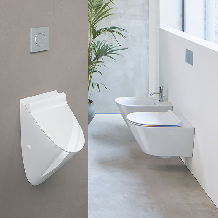 Catalano Comfort Писсуар 54x30см., с отв. для крышки, цвет: белый глянцевый