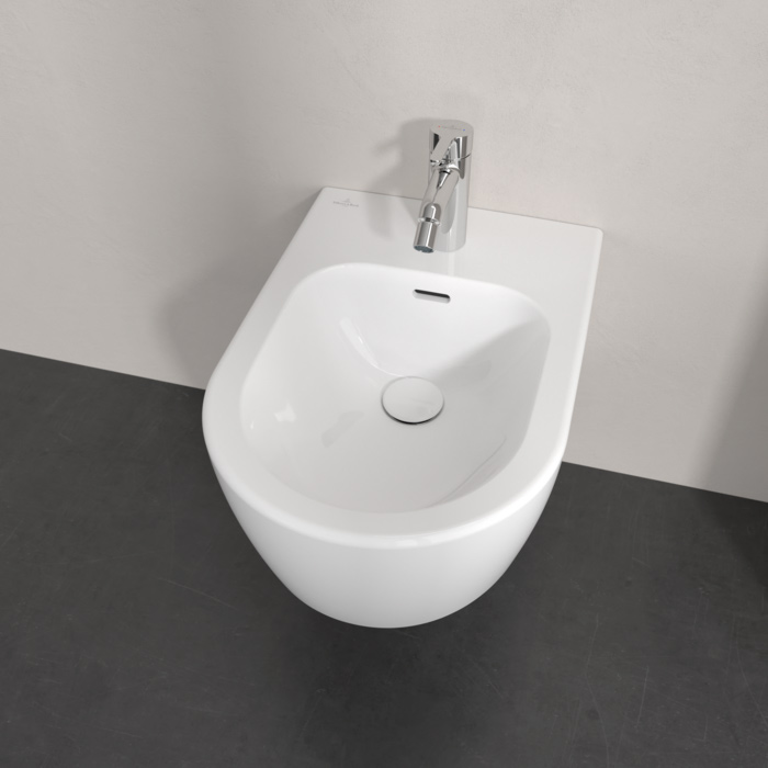 Villeroy&Boch Skyla Биде подвесное 37x53см, с 1 отв., цвет: альпийский белый