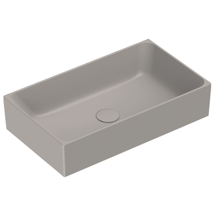 Catalano Premium Раковина 60x35см накладная, без отв., цвет: Tortora Satinato