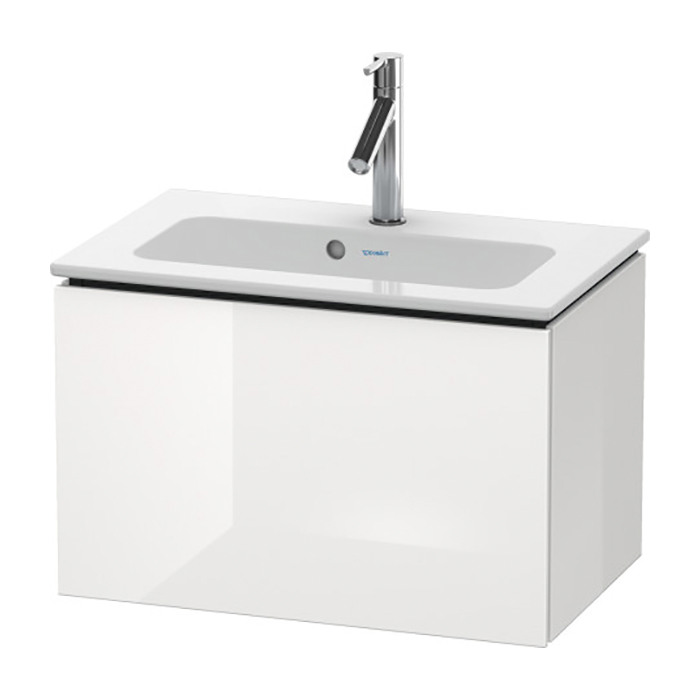 Duravit L-Cube Тумба подвесная, 62x39х40, с раковиной и 1 выдв. ящик, цвет: белый глянцевый