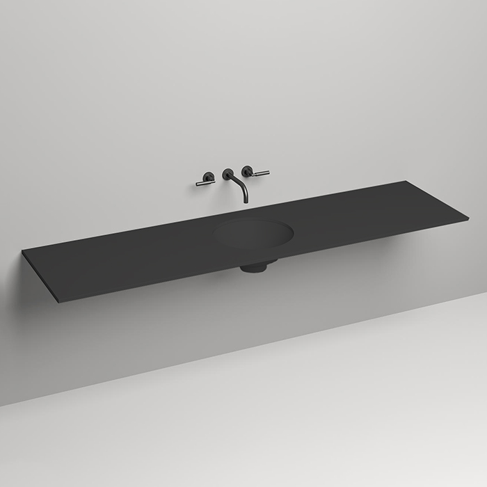 Salini Столешница 200х50х1.5 cм, из материалв S-Stone, цвет: RAL 9011