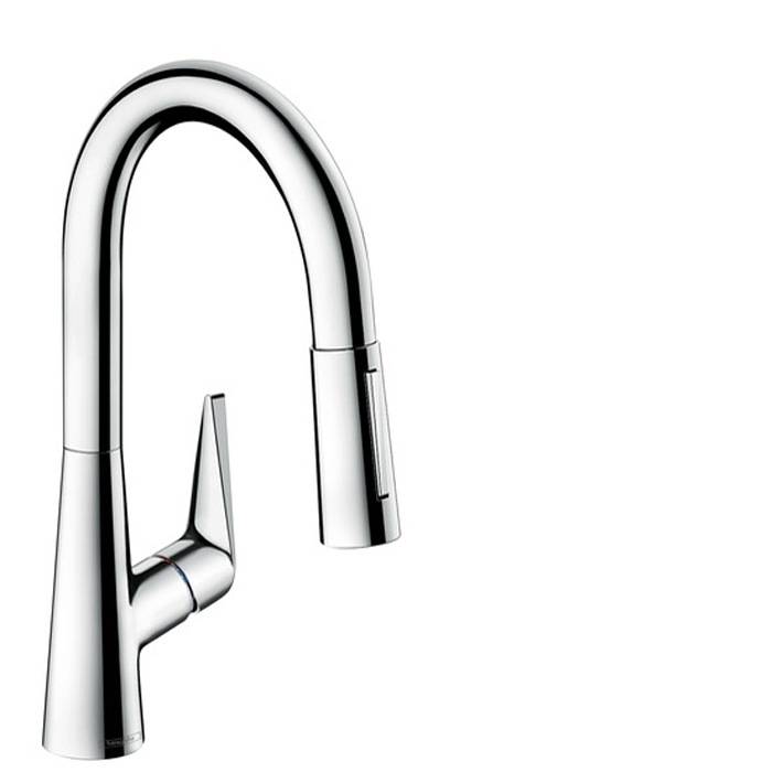 Hansgrohe Talis M51 Смеситель  для кухни на 1 отв, поворотный излив: 18.5см с вытяжным душем, 2jet, h:15.2см, цвет: хром