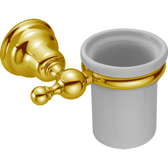 CISAL Arcana Стакан подвесной керамический, цвет: белый/золото